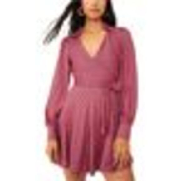 Free People It Takes Two Long Sleeve Minidress In Pop Combo - S - Picture 3 of 3